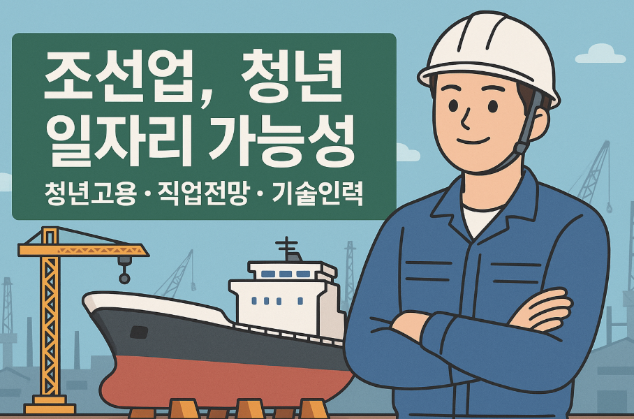 조선업, 청년 일자리 가능성 (청년고용, 직업전망, 기술인력)