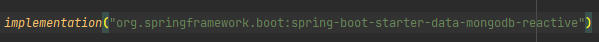 mongodb dependancy