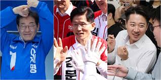 요즘 대선 주자들의 입장은?３명의후보