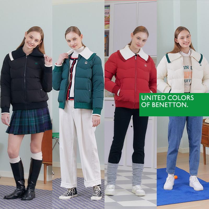 베네통골프 베네통골프 23FW 여성 비비드 다운