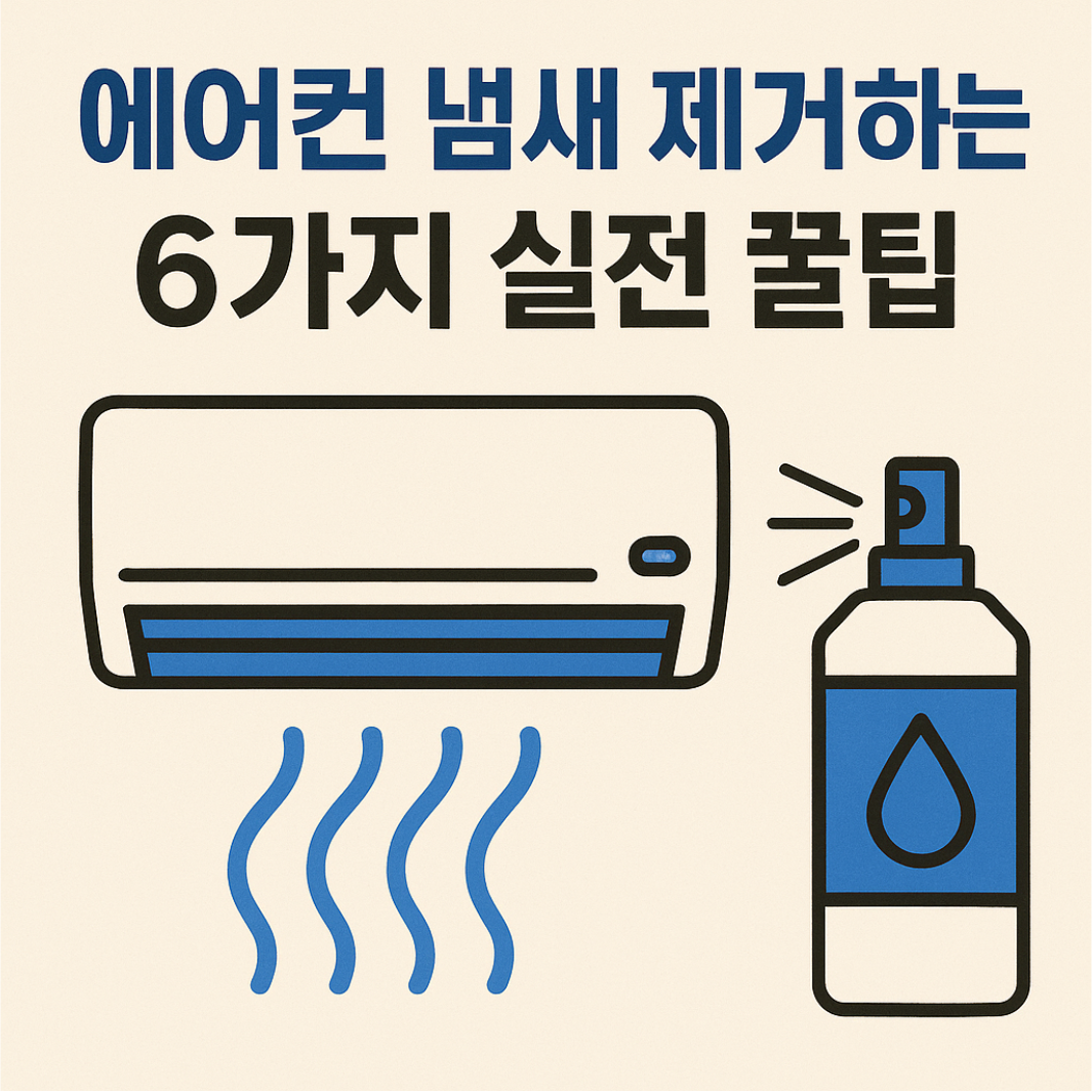 에어컨 냄새 제거하는 6가지 꿀팁