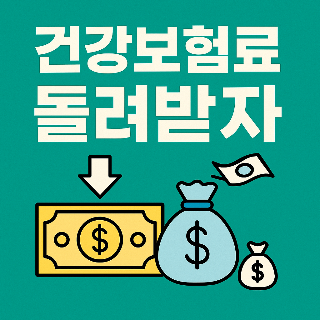 2025 건강보험료 환급 신청 방법과 대상 조건 총정리