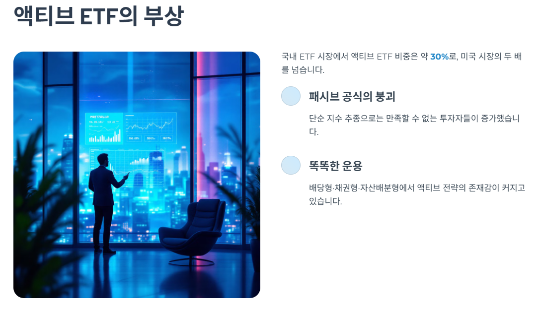 액티브 ETF가 주목받는 이유