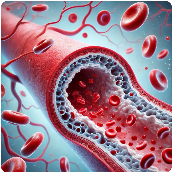 동맥 경화증을 보여주는 사진