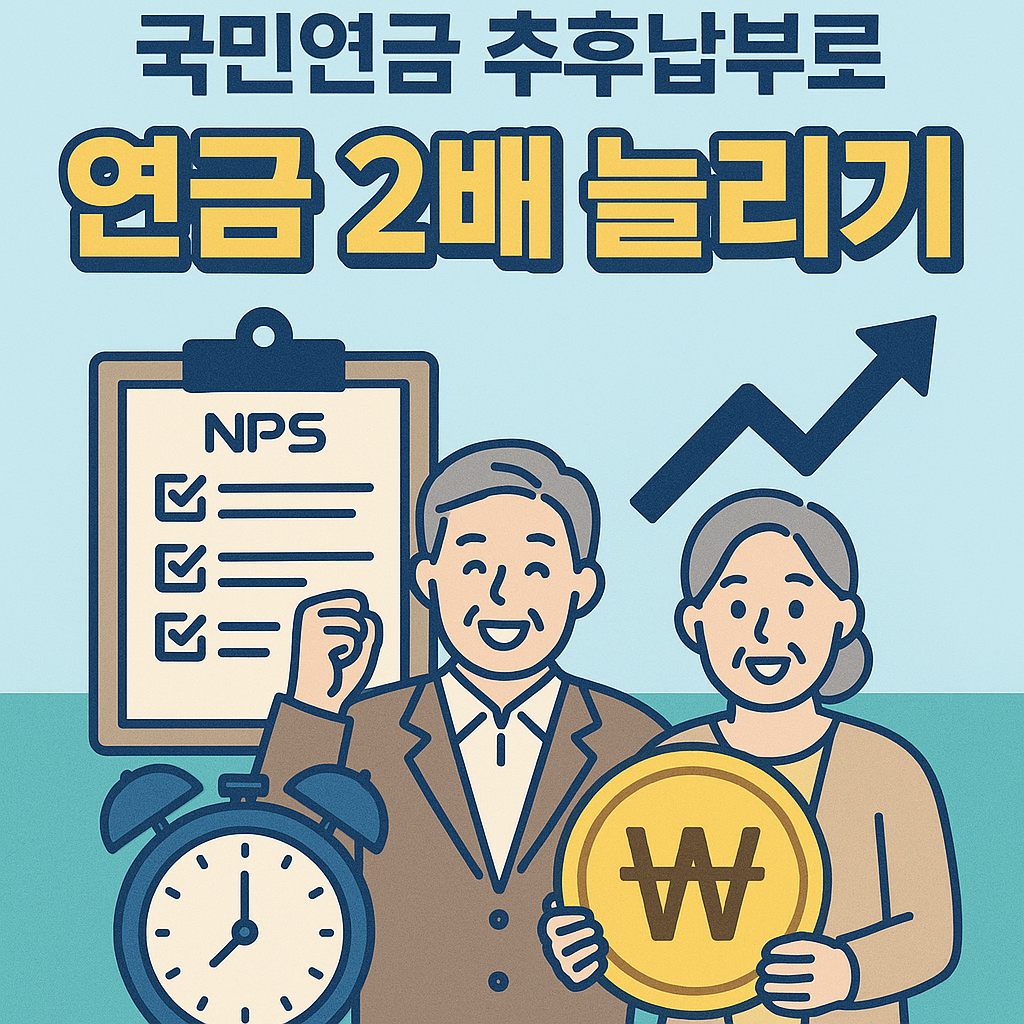 국민연금 추후 납부로 2배 늘리기
