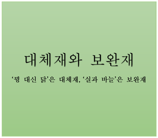 대체재와 보완재를 설명하는 섬네일