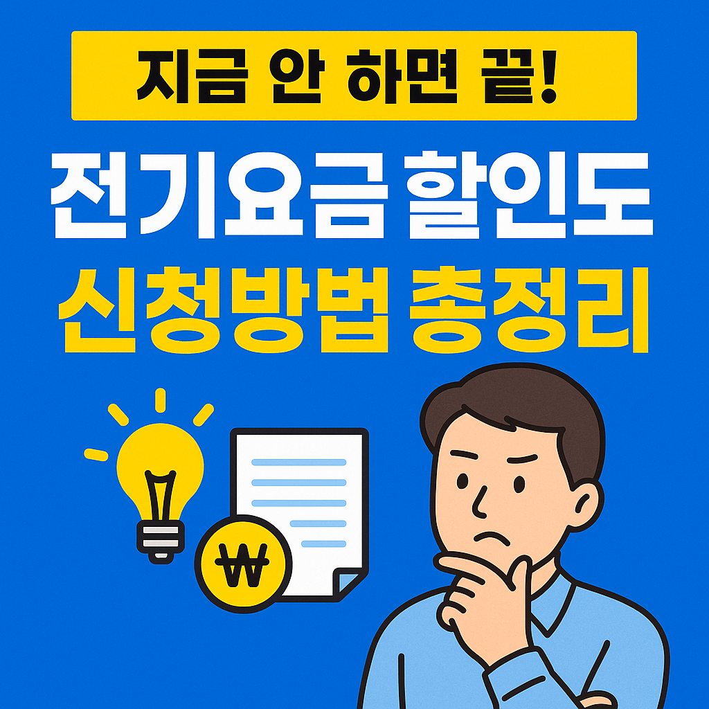 전기요금할인 신청방법