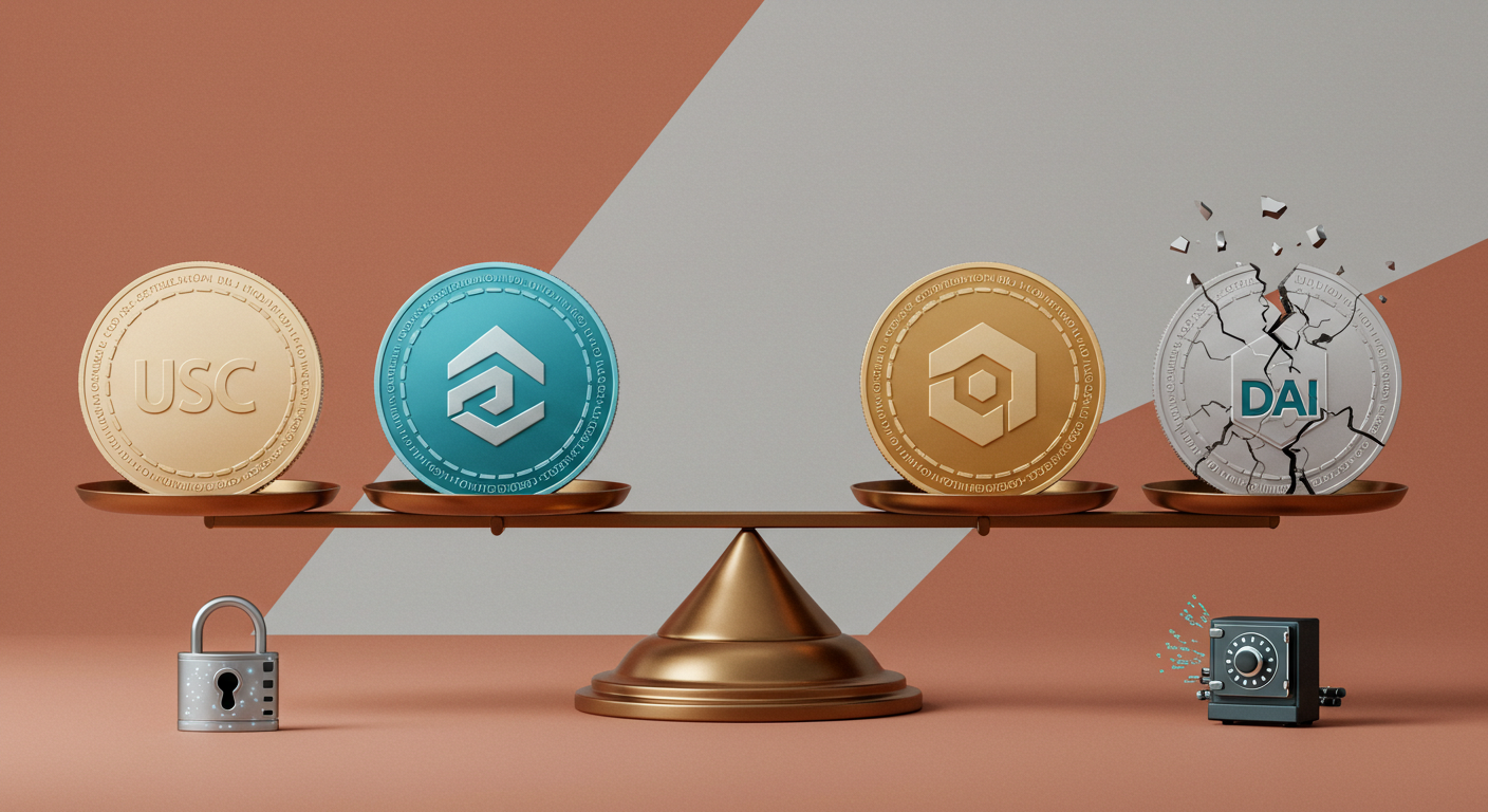 스테이블코인 페그 리스크, 이제 USDC와 USDT, DAI로 분산하세요