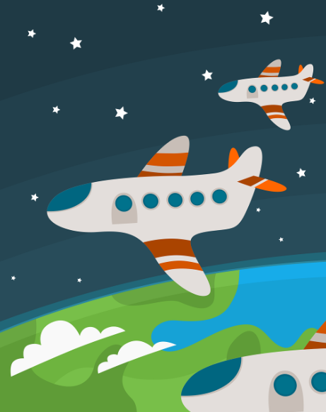 항공 여행의 진화 관련 이미지