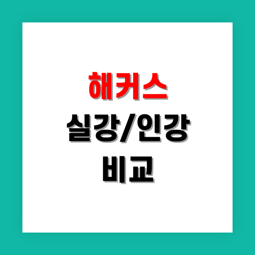 해커스 실강과 인강 비교했을 때 만족도 차이