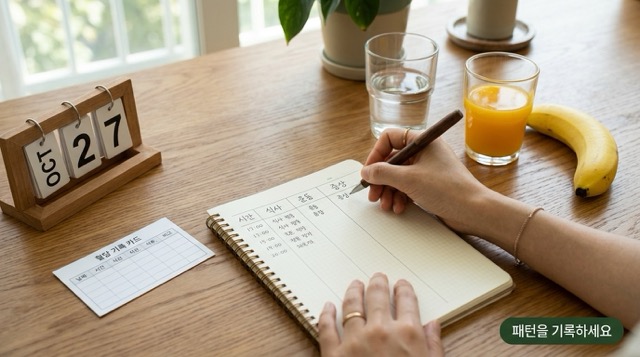 저혈당 증상 기록 노트