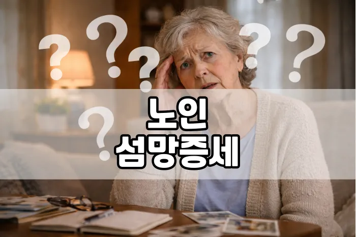 노인 섬망 증세