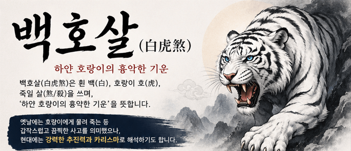 만세력 백호살 괴강살 양인살 뜻 ❘ 무서운 사주가 대박 재물운 되는 법