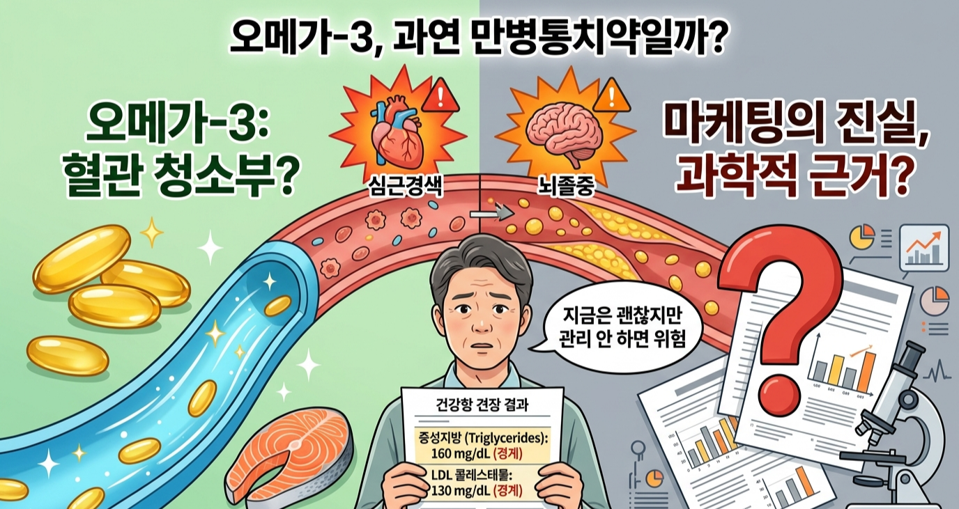 심근경색&middot;뇌졸중 예방? 혈관 청소부 오메가3 효능의 반전