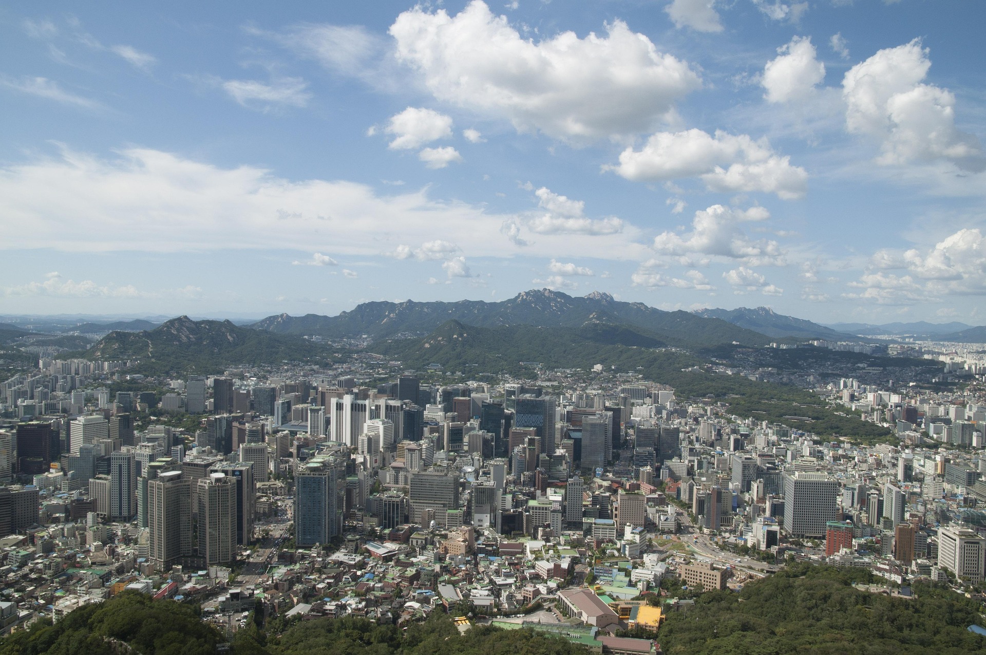 대한민국 서울 도시 전경 사진