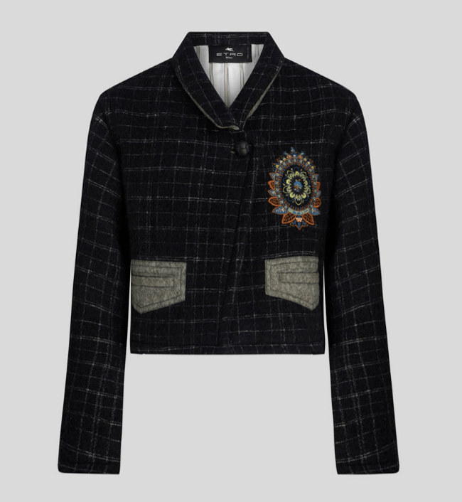 에트로 체크자켓