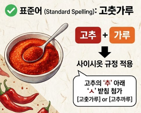 표준어 고춧가루