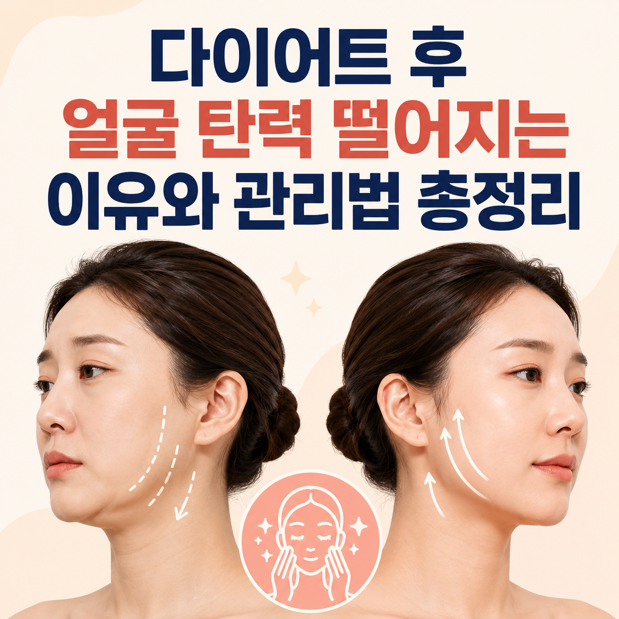 다이어트 후 얼굴 탄력