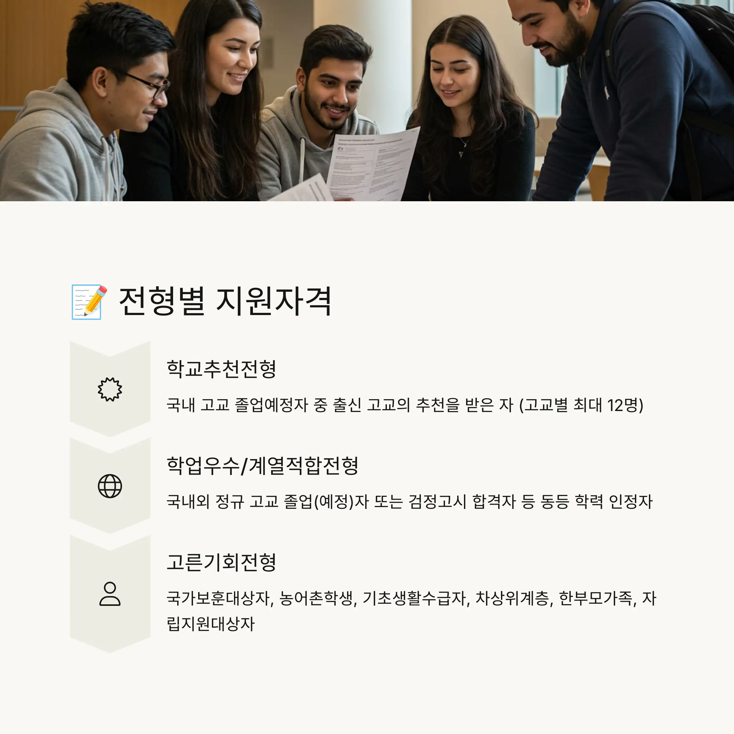 📝 전형별 세부 지원자격