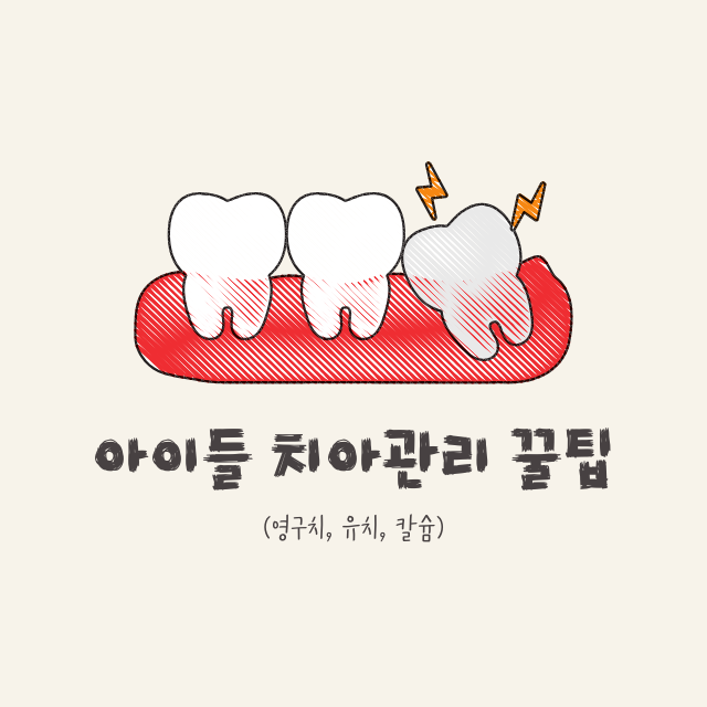 아이들 치아관리 꿀팁 (영구치, 유치, 칼슘)