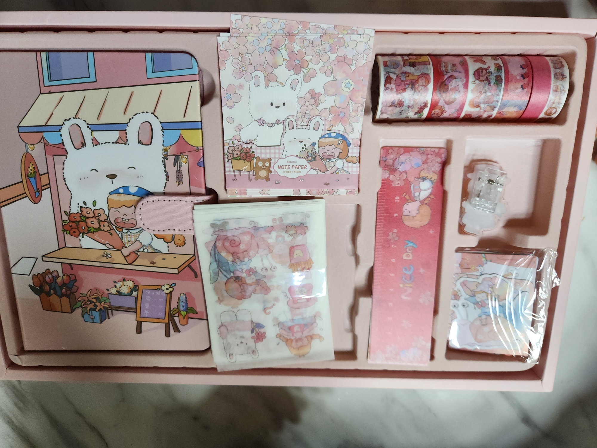 다이어리 꾸미기 세트 초등여아 선물 너무 좋아해요