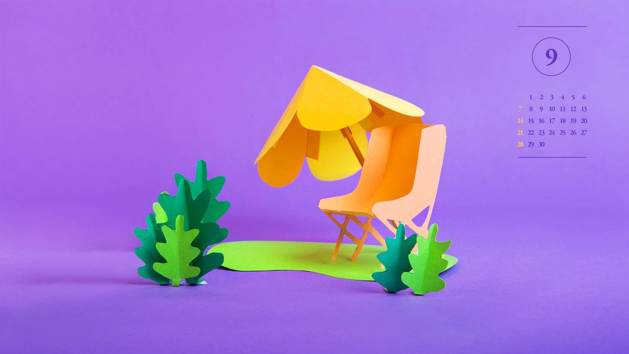 07 종이 의자 모형 A - 2025년9월 노트북배경화면