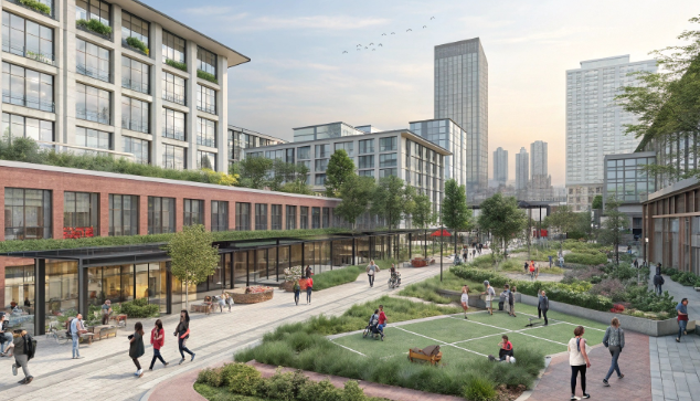 도시 재생 건축 이미지입니다.