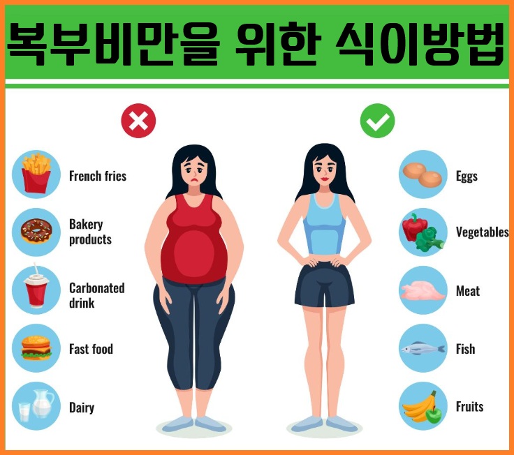 복부비만을 위한 식이방법