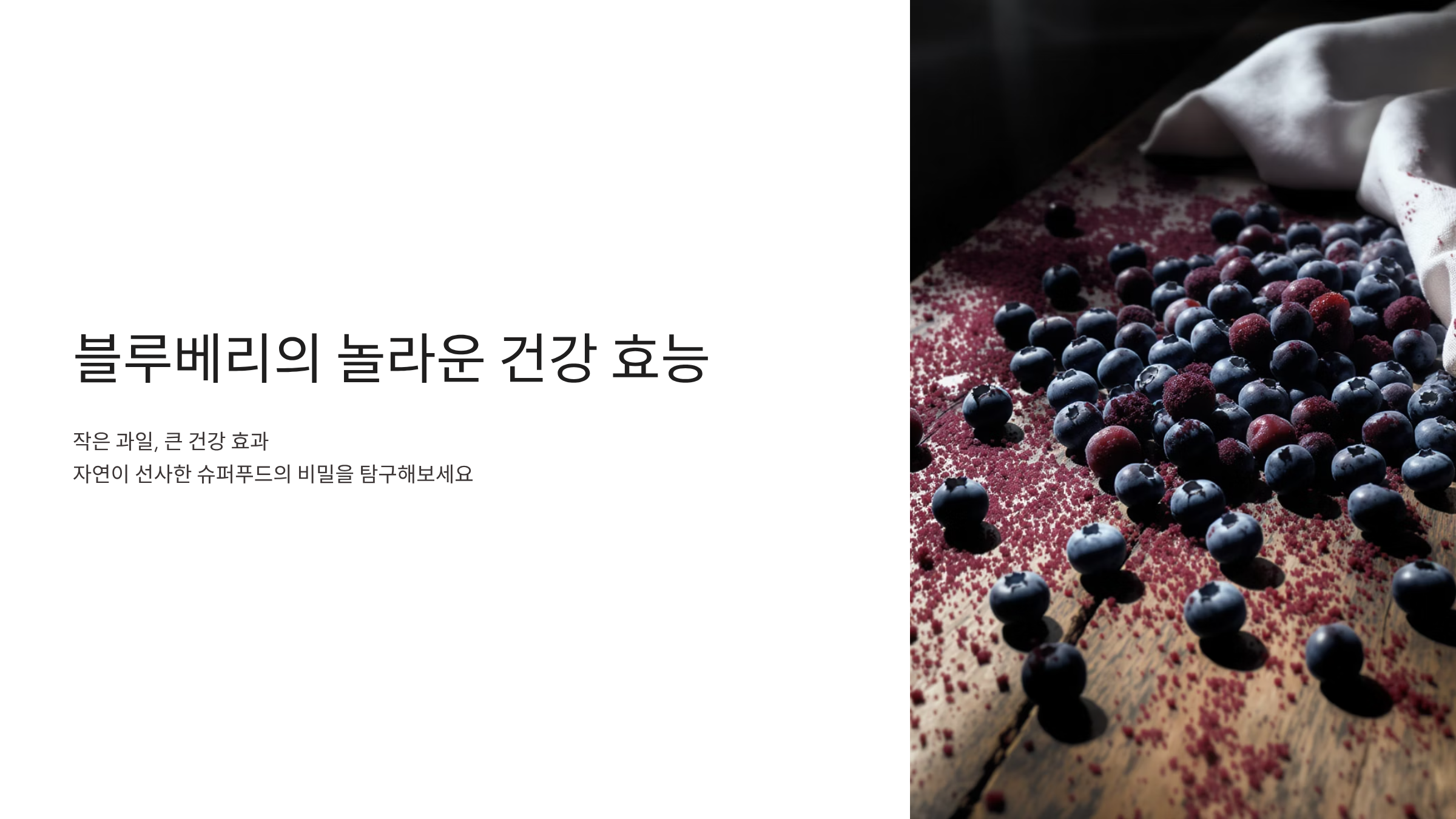 블루베리 효능과 영양성분 완벽정리