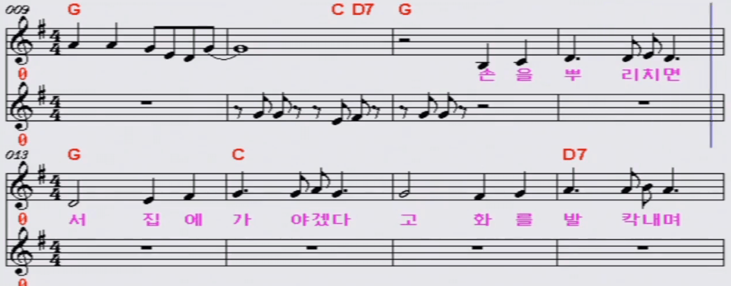 김세환 화가 났을까 악보