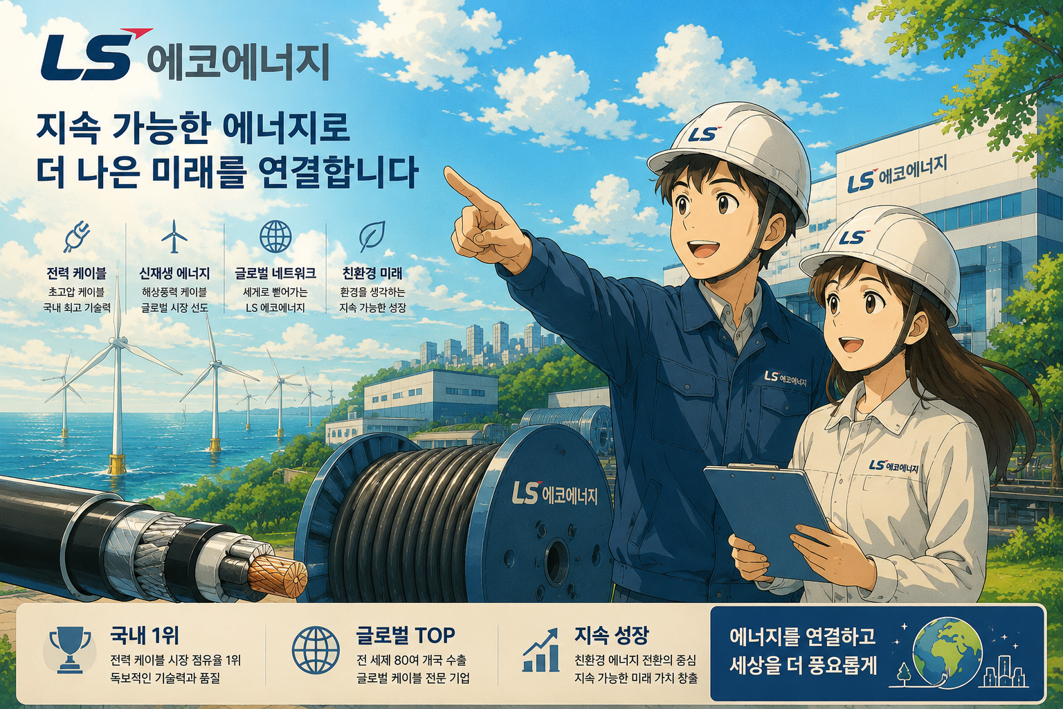 LS에코에너지(229640)｜베트남 전력망 독점에서 북미 해저 인프라까지 뻗어가는 LS의 국외 전선 저력