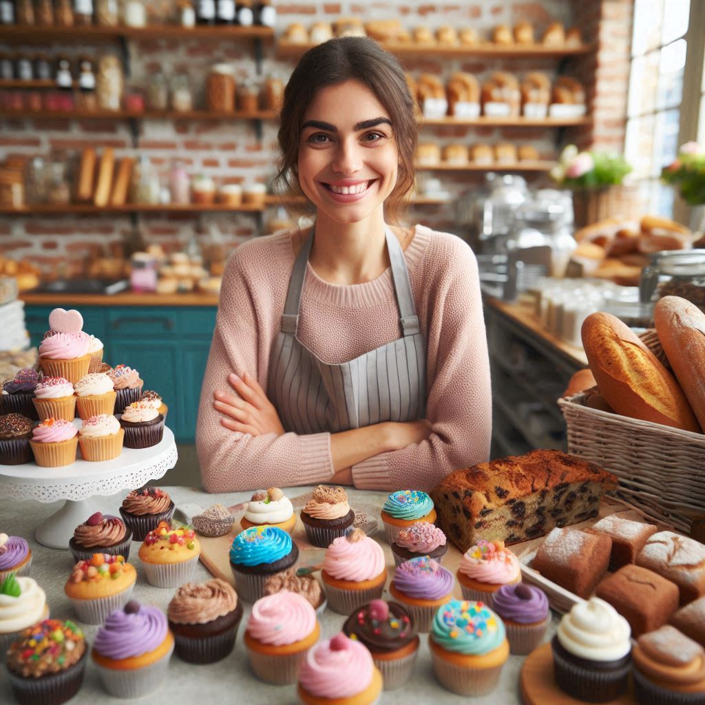 자영업자와 아기자기하고 활기찬 가게모습3