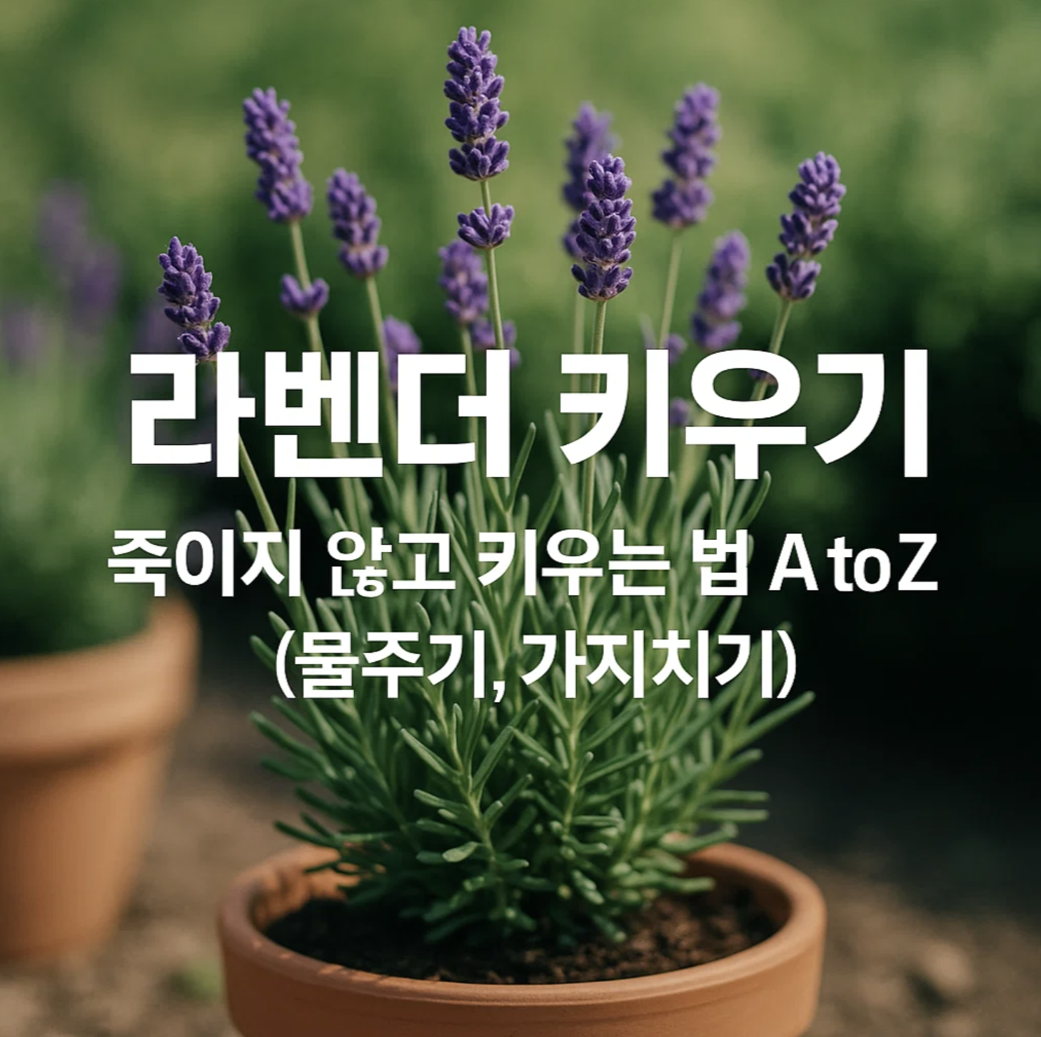 라벤더 키우기, 죽이지 않고 키우는 법 A to Z (물주기, 가지치기)