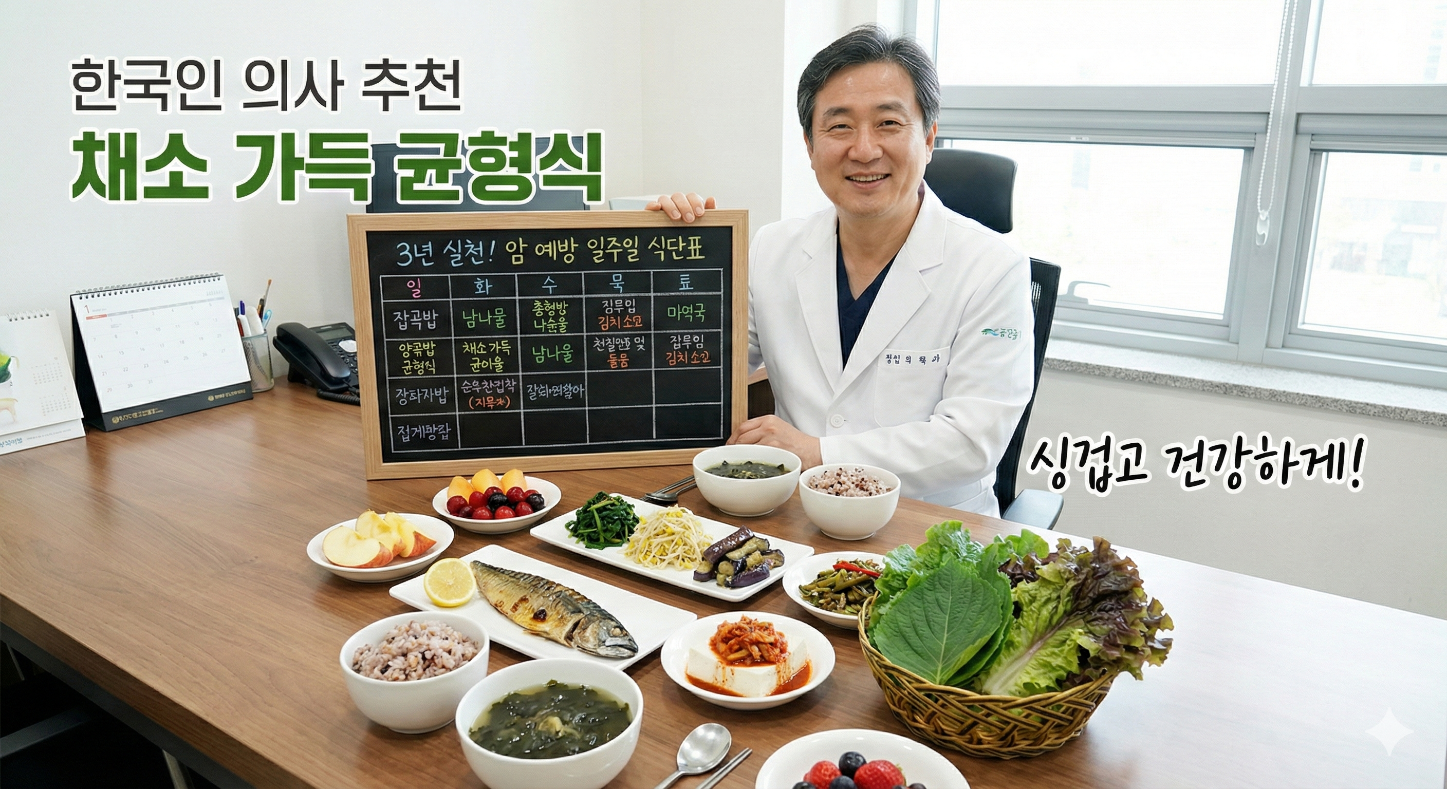 암예방 식단표 일주일