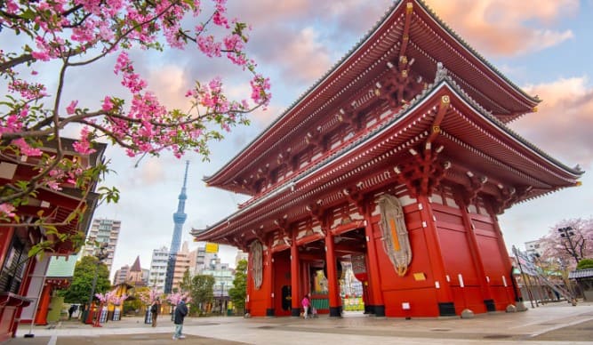 빨간색의 일본 전각 사진