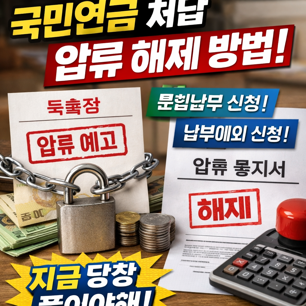 2026 국민연금 미납 압류 해제 방법 💸 ❘ 분할납부·납부예외로 해결하는 현실 가이드