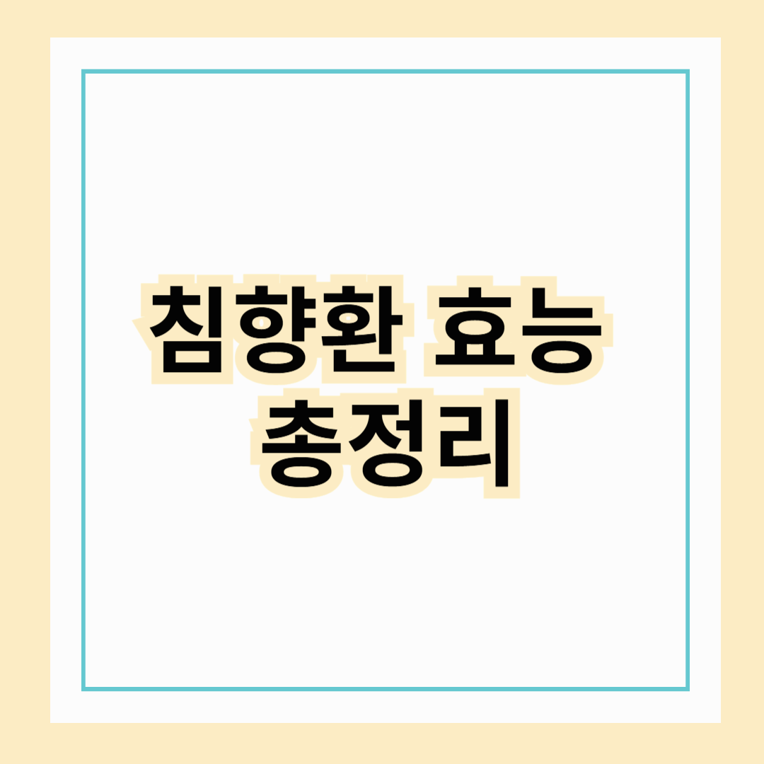 침향환 효능 총정리! 피로·불면·면역에 이렇게 좋을 줄이야