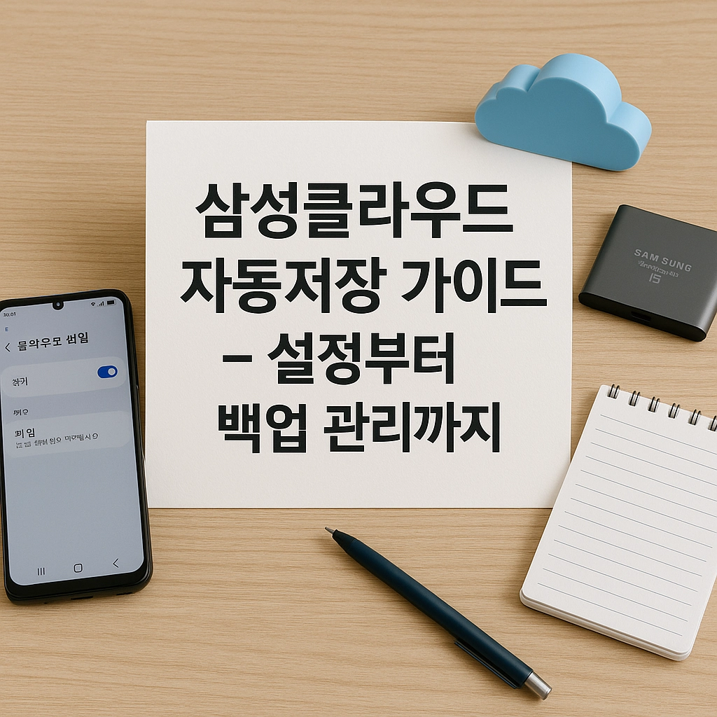 삼성클라우드 자동저장 가이드 - 설정부터 백업 관리까지