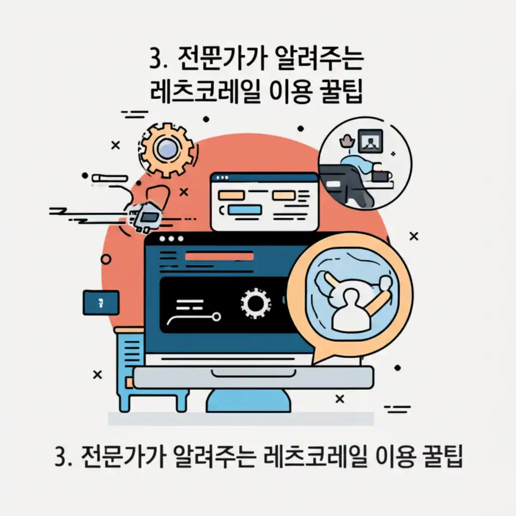 전문가가 레츠코레일 홈페이지 이용 꿀팁과 유의사항을 설명하는 화면