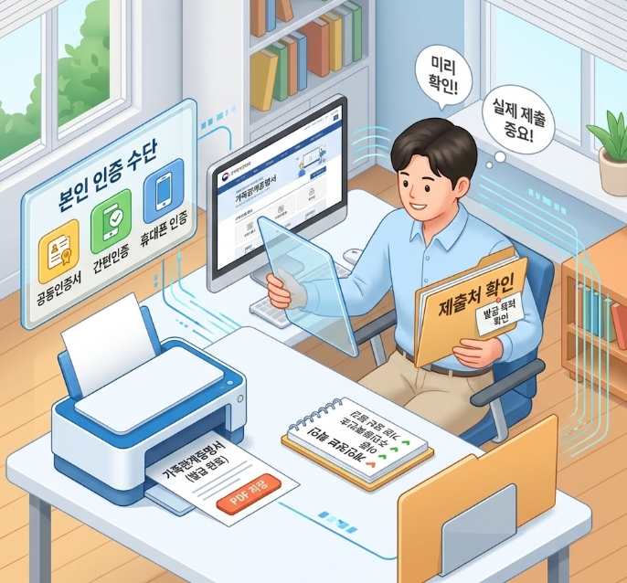 가족관계증명서 인터넷발급 민원24