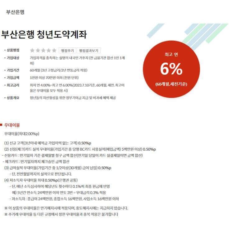 부산은행 청년도약계좌