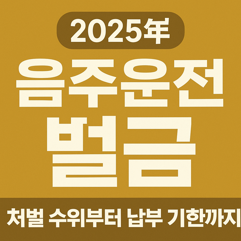 음주운전 벌금