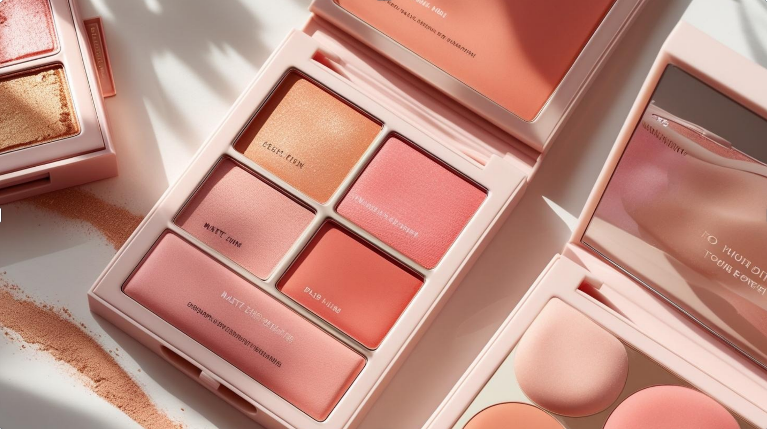 코랄/피치 계열 의 매트한 벨벳 마무리