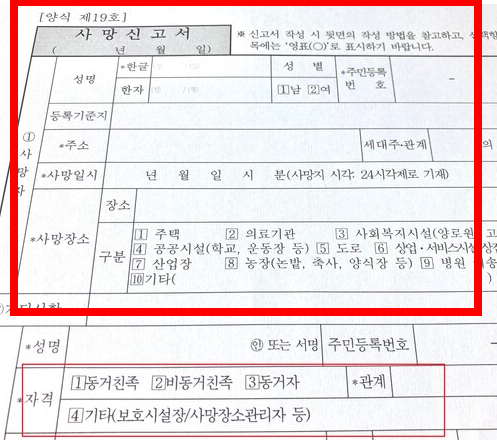 사망신고시 필요한 서류 확인하기