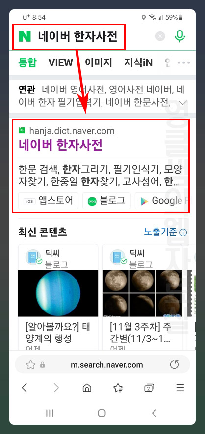 네이버 한자 사전