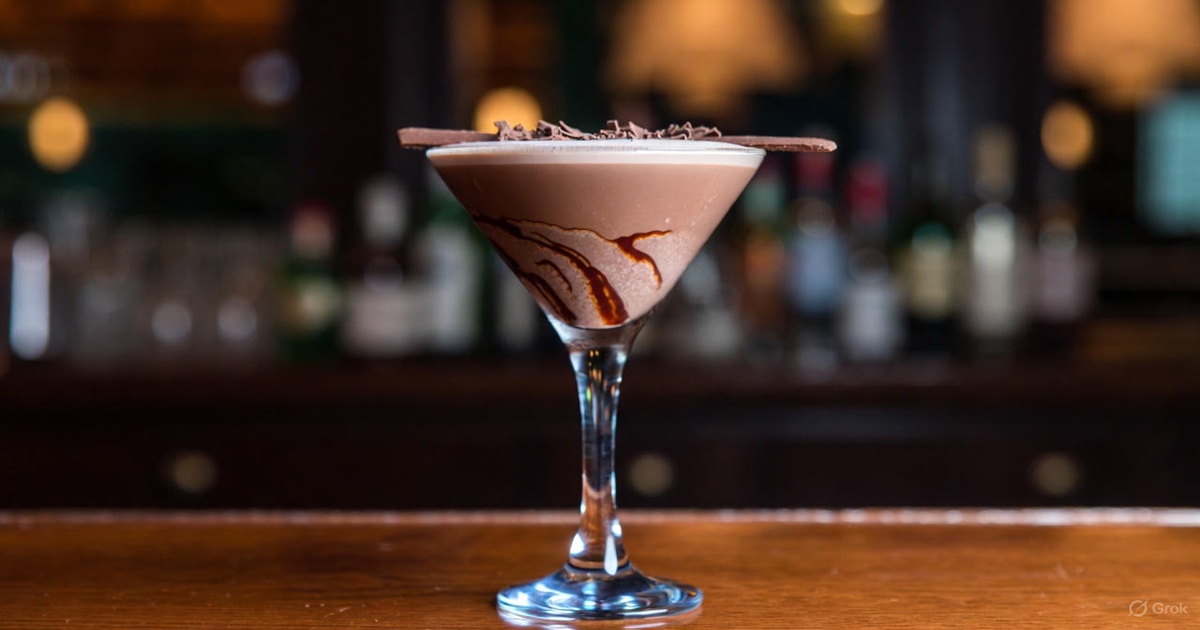 초콜릿 마티니 황금 레시피 & 유래 및 완벽한 안주 추천
