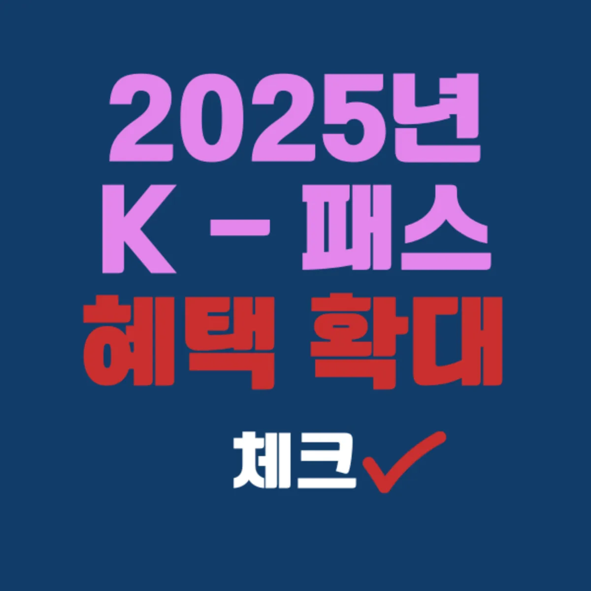2025년 K-패스 확대