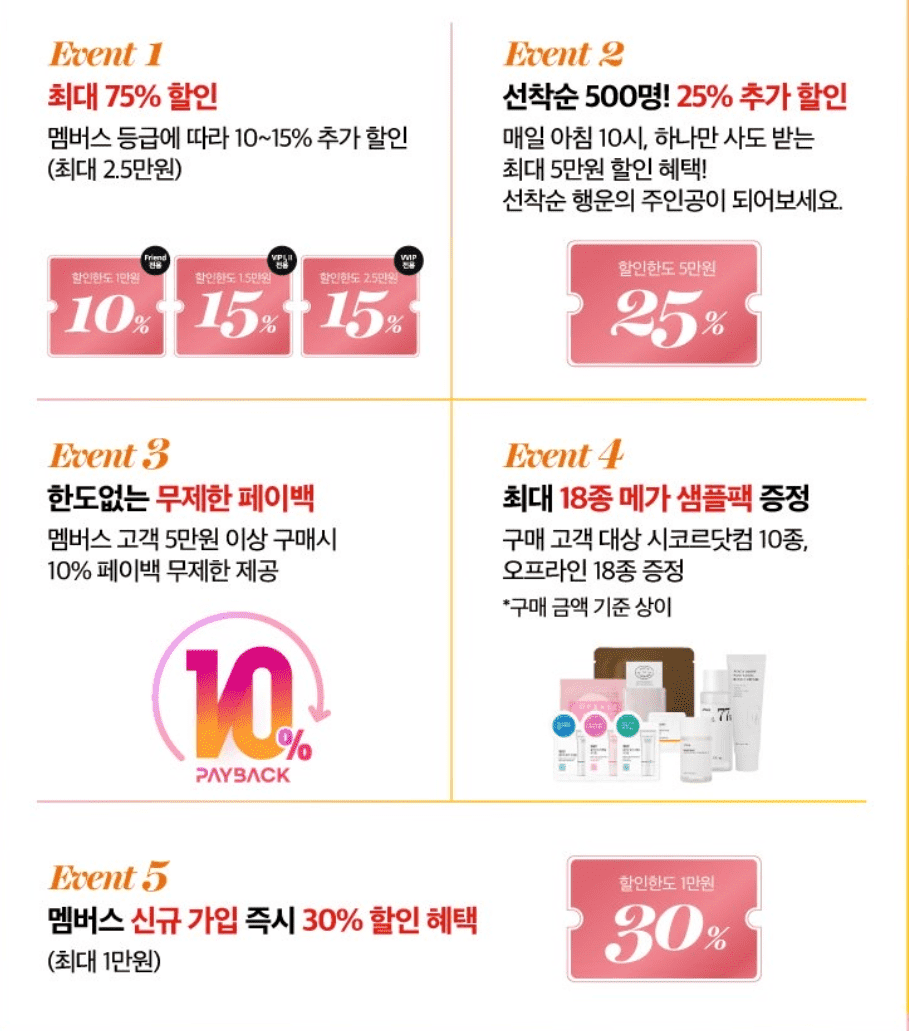 시코르-세일-품목