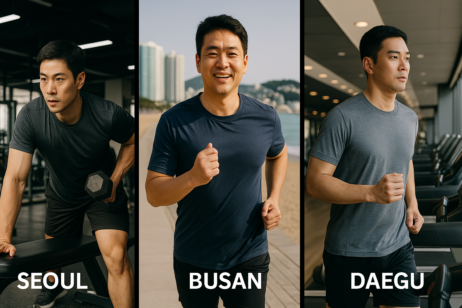 서울, 부산, 대구의 40대 남성 다이어트 트렌드 비교 이미지