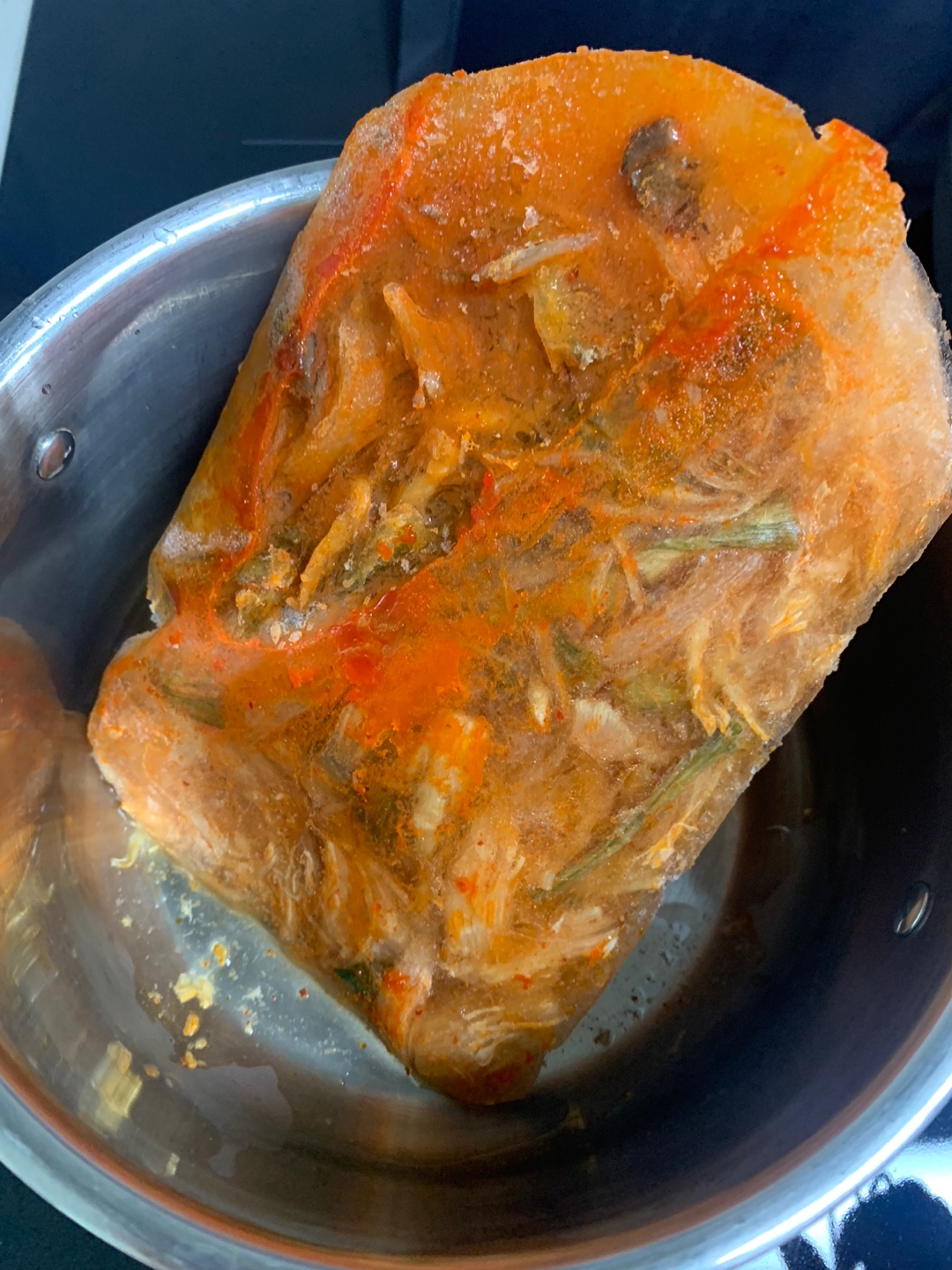 한살림 닭개장 조리 사진